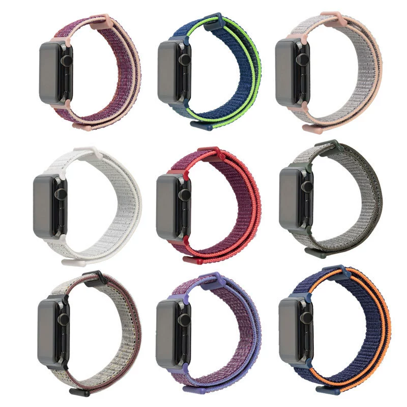 Apple, compatible watch strap with velcro, bracelet