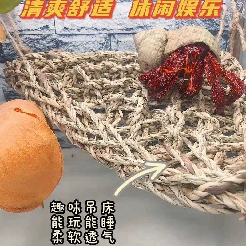 Гамак для скитальцев, принадлежности для восхождения и ландшафтного дизайна, искусственный гамак для восхождения для домашних животных, коврик для геккона с ресницами-хамелеонами