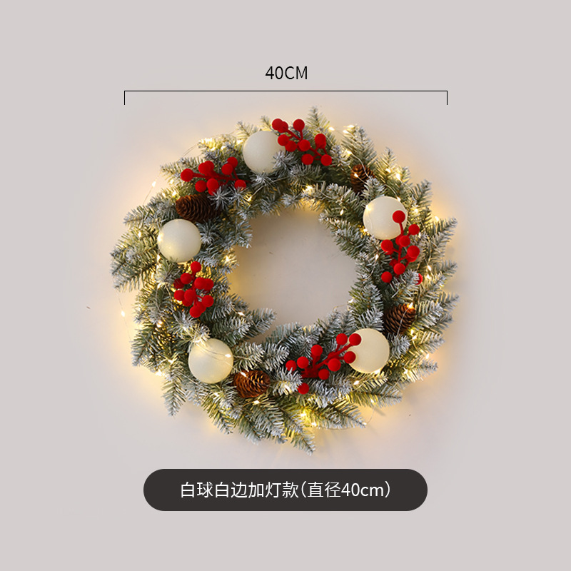 Amazon popular guirnalda de Navidad ratán 40/50/60cm decoración de Navidad Garland decoración escena diseño