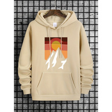 N 31720 Men's Printed Hoodie ��ʿӡ����ñ���¿羳��ó��