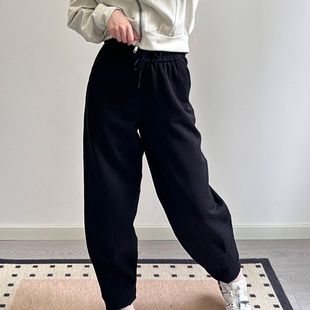 Wanshi Lulu Fleece-Lined Lantern Pants Carrot Jogger Pants Casual Sports Versatile Warm Comfortable Fleece-Lined Slimming