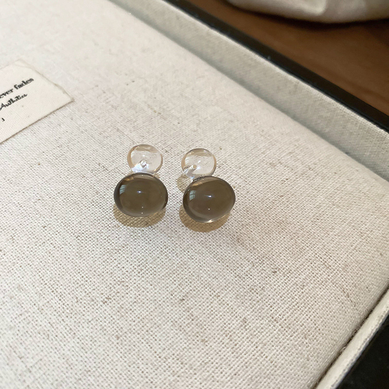 Pendientes de perlas asimétricas con cuernos de diamantes súper parpadeantes de plata Pendientes de nicho de viento frío femenino Pendientes de lujo ligero de alta calidad