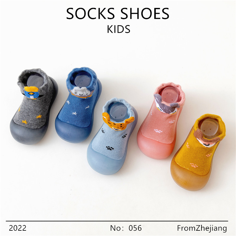 Bebé Niño Zapatos de fondo suave antideslizante primavera y otoño bebé calcetines Zapatos interior y al aire libre caminar Educación Temprana Infantil transpirable zapatos y calcetines