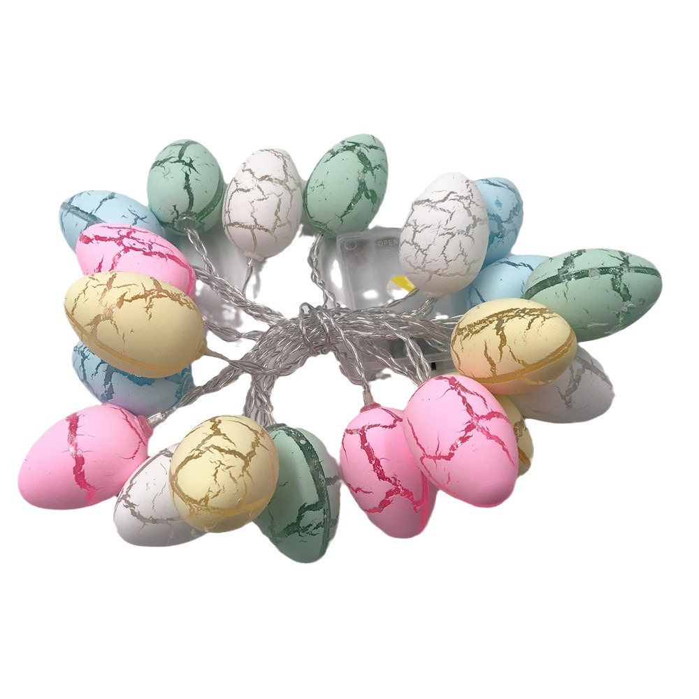 Huevo de Pascua zanahoria cadena luces dormitorio decoración creativa LED conejo decorativo luces de colores intermitentes luces de cadena