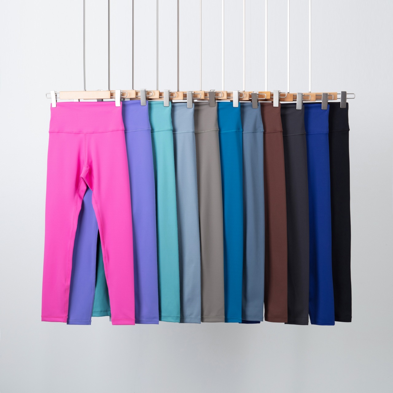 Cross-border new WT soft and tender skin-friendly high-waisted yoga pants for women with drawstring and brushed for weight loss sports and fitness nine-piece pants