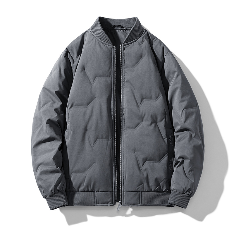 Cross-border plumón hombre invierno 2025 nueva chaqueta de béisbol cálida chaqueta de negocios casuales chaqueta hombre