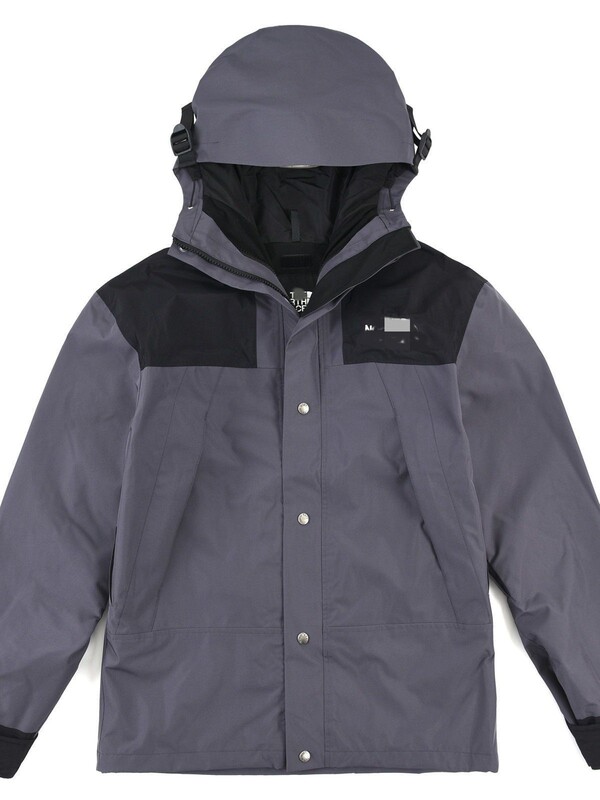 外贸1990冲锋衣男女美版北家登山服三合一户外防风情侣外套连帽|undefined