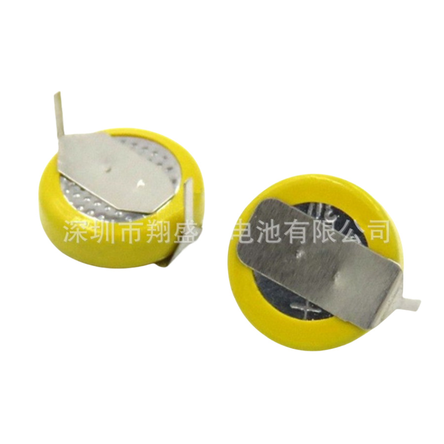 厂家现货CR1025常规卧式焊脚电池3V高品质CR1025卧式插件电池工厂