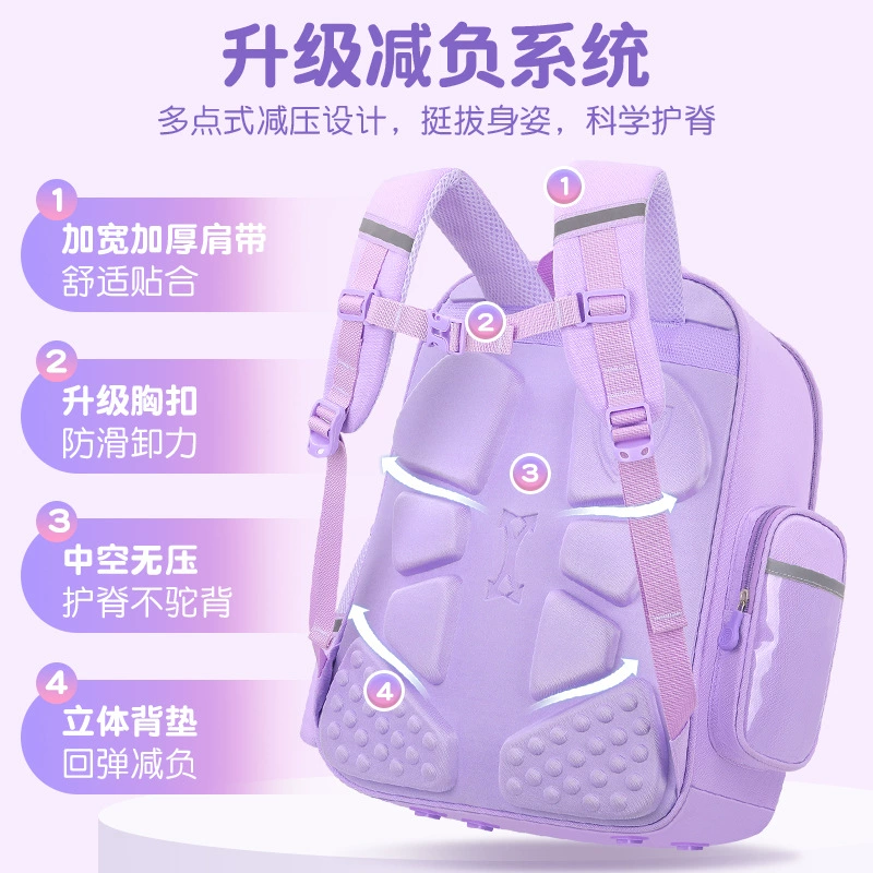 Качественная школьная сумка, лёгкая, вместительная, на плечо, 3-6 лет, защита позвоночника