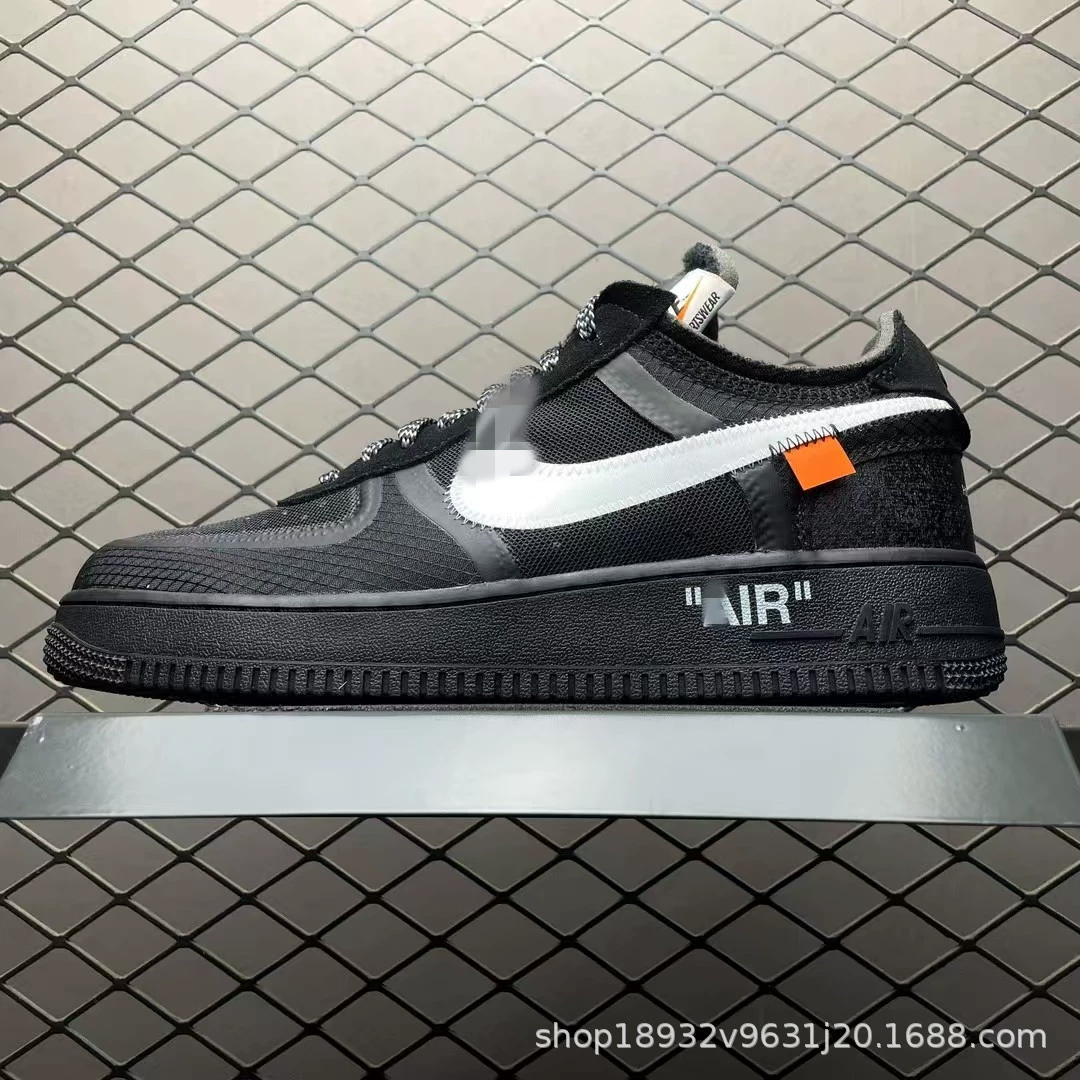 Обувь Putian Pure Former Air Force No.1 AF1 OW в коллаборации с 3M отражающей вставкой Pippen цельнокожаные кеды CPFM унисекс