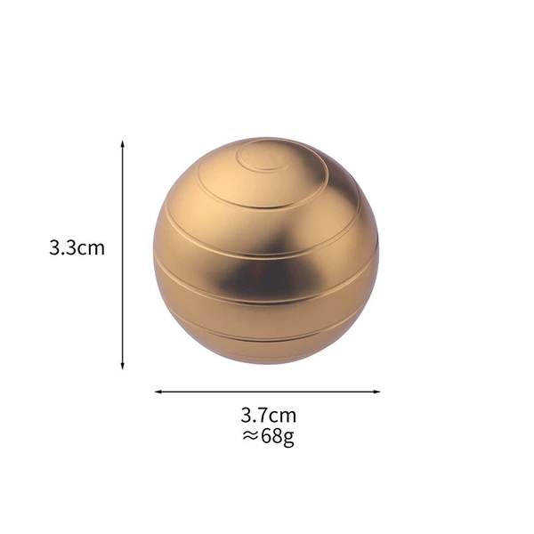 Golden spinning top for finger