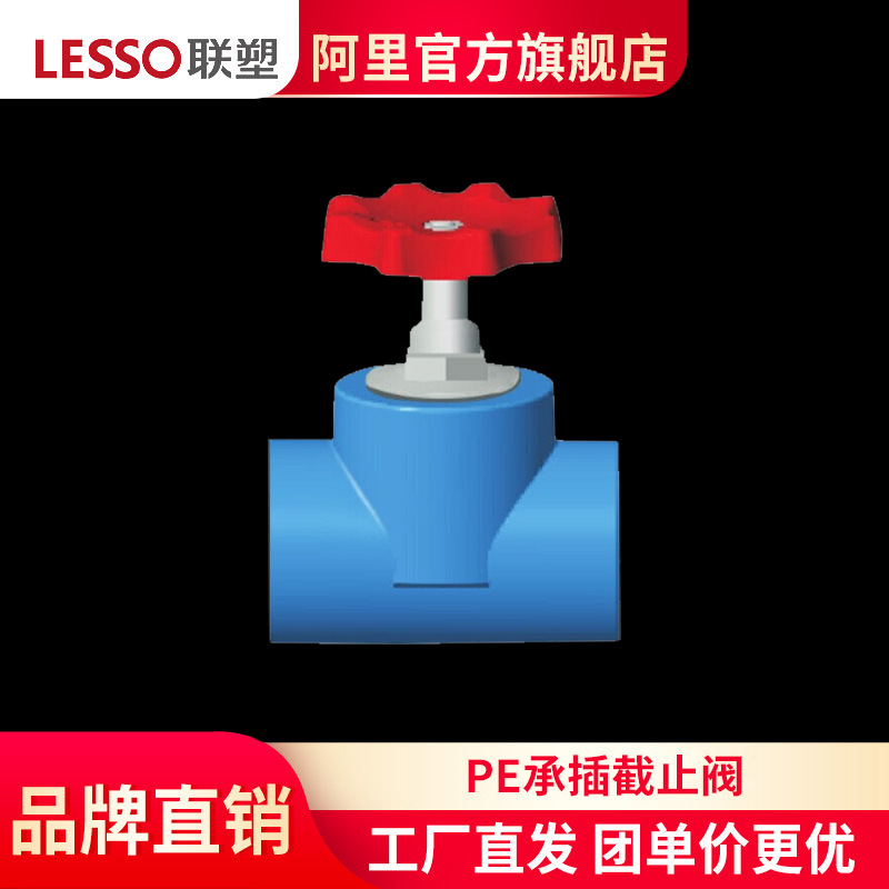 LESSO/ LIANSU PE Globe valve Water pipe valve DN20 25 32 40 50 63 Pipe fittings