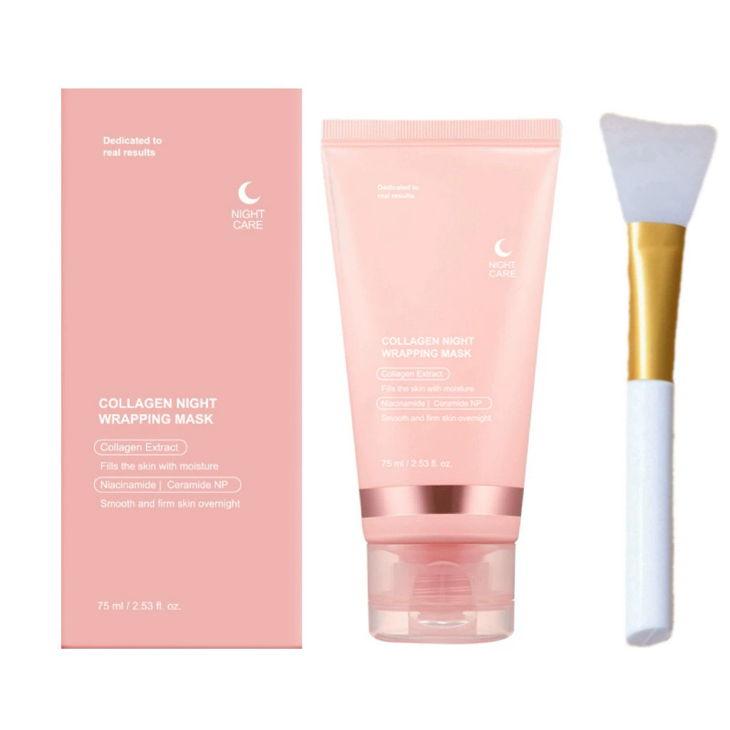 Маска (HUENCO) Collagen Night Wrapping с кистью — ночная восстанавливающая маска
