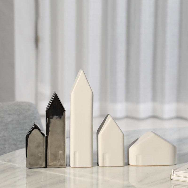 Nórdico moderno creativo abstracto casa escultura Oficina Sala TV gabinete estantería vino gabinete decoración suave adornos