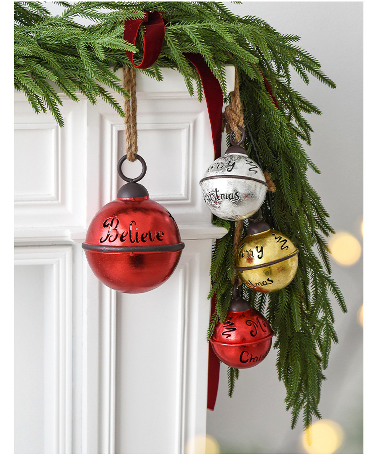NUCH Iron Tree Pendant - Soundable Christmas Bell Decoration Scene Arrangement_voghion.com