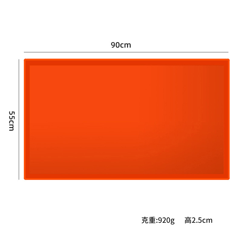 Transfronterizo dedicado horno de barbacoa horno de silicona estera bandeja de hornear estera protectora al aire libre camping de alta temperatura de silicona resistente a la barbacoa estera