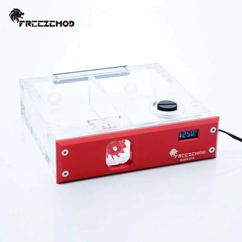 Freezemod компьютерная водяной холодный бак одиночный световой привод GQSX-D1S металлическая панель VA LCD дисплей температуры