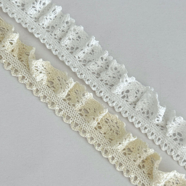 2.3cm elastic pleated lace thread elastic lace manufacturer…