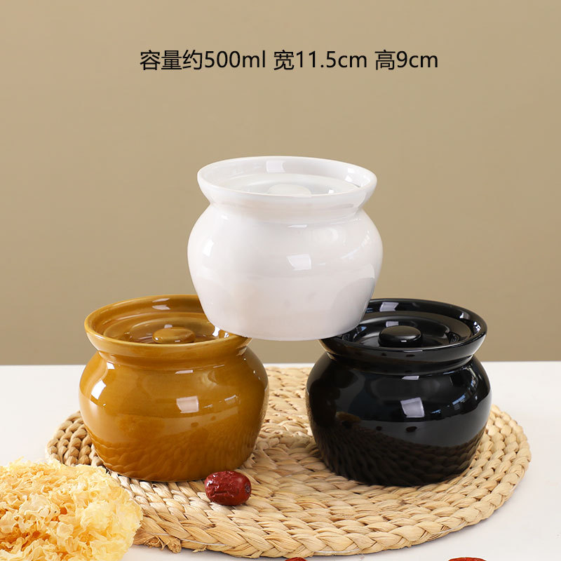 Olla de olla de barro guisada en agua, olla de estofado para una persona, olla de sopa con tapa, snacks de Shaxian, olla de sopa hirviendo de cerámica, venta directa de fábrica