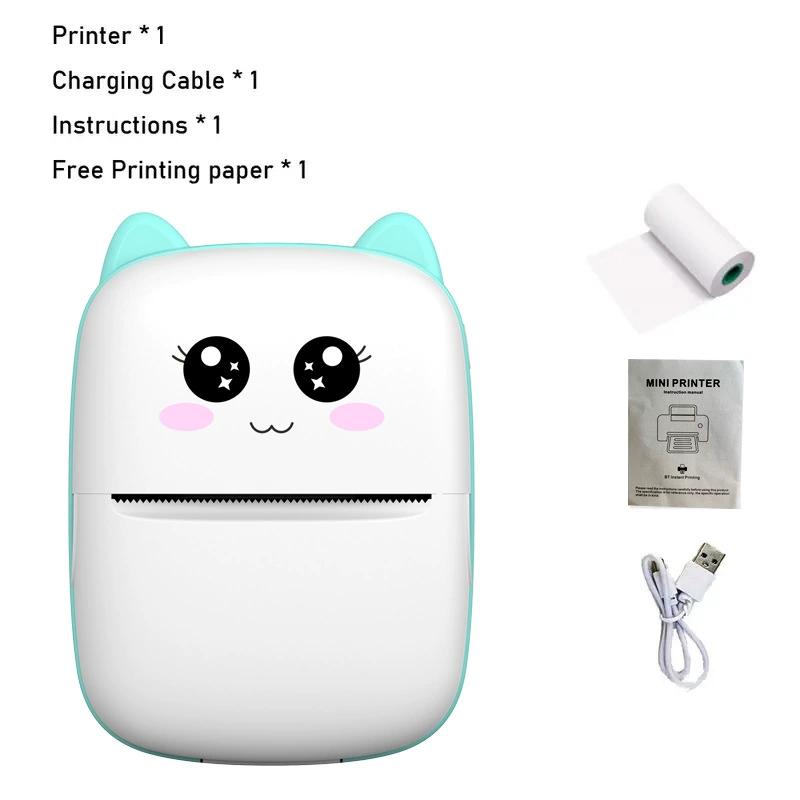 Ручной мини-принтер (MiNi Printer X5), Bluetooth термопринтер, 203dpi, бумага 57×30 мм