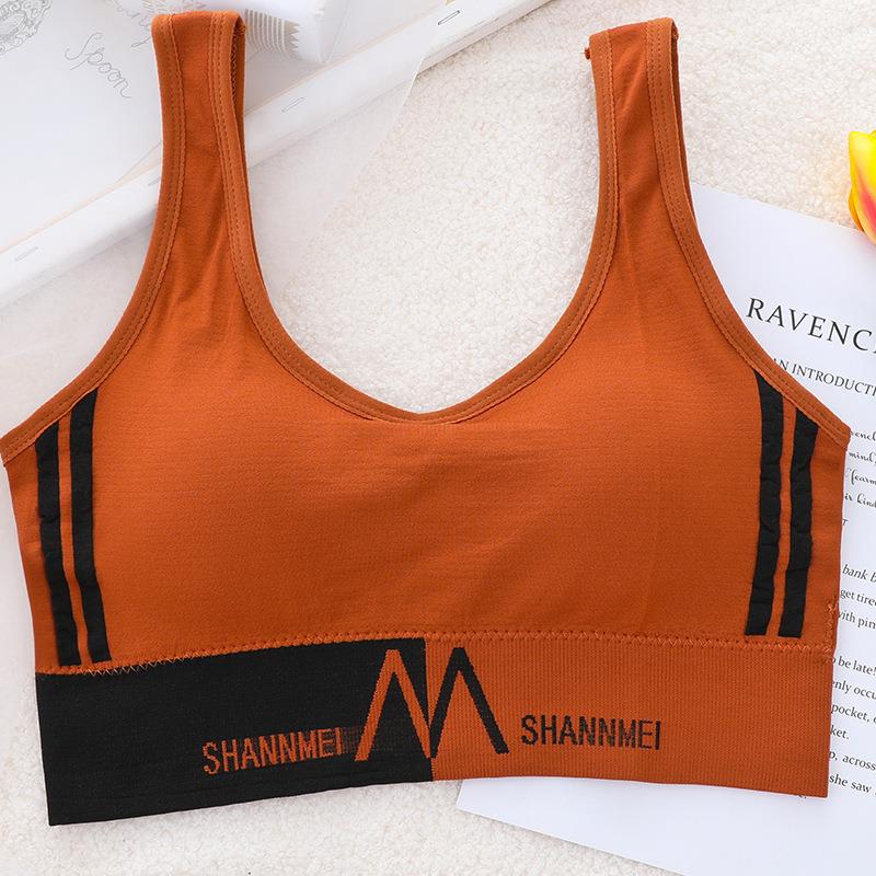 En FORMA DE U belleza espalda adelgazamiento deportes fitness danza yoga Honda sin costuras carta chaleco ropa exterior sujetador de niña corta