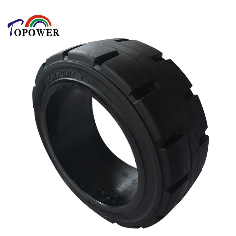 托普实心胎/适用于铣刨机拖车机械压配式实心胎16X6X10 1/2