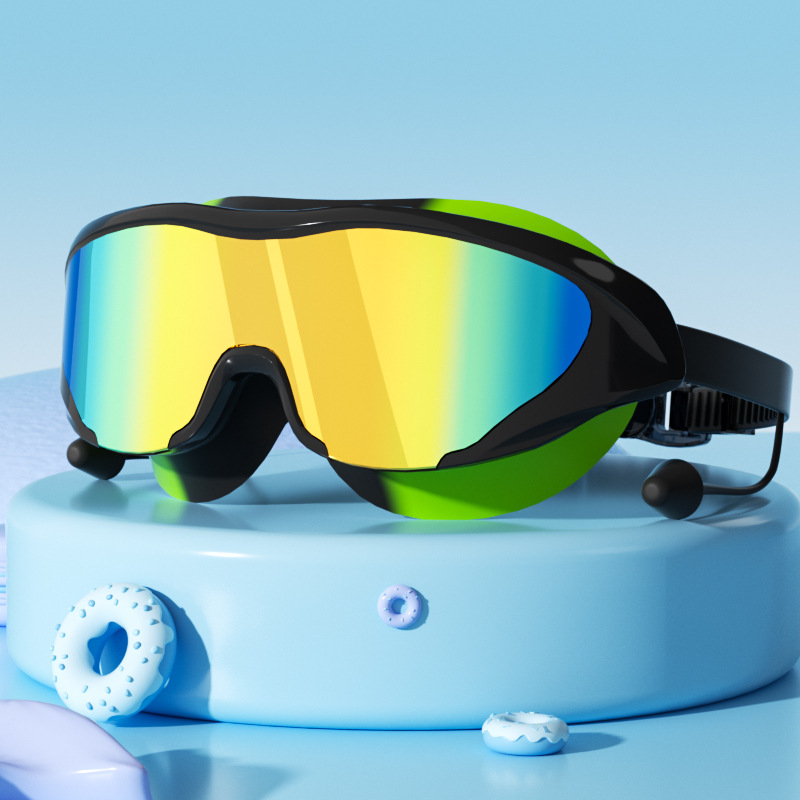 Set de Gafas y Gorro de Natación para Niños de PC Anti-empañante e Impermeable