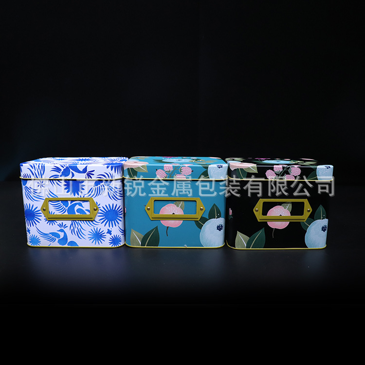 Rectangular tin box