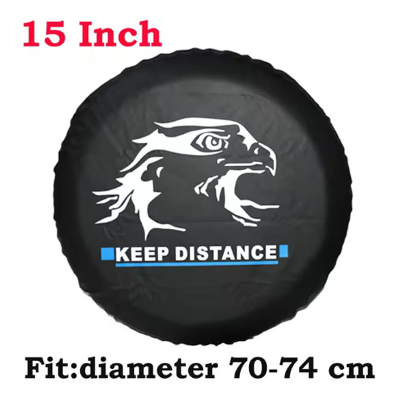 Car tire protective cover universal 14''-17PVC leather tire cover spare tire cover luggage bag soft protective bag