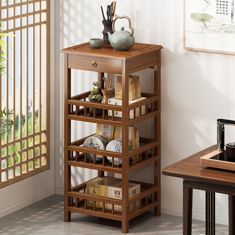 New Chinese-Style Tea Table, Living Room Sofa Side Table, Side Cabinet, Small Coffee Table, Tea Room Tea Rack, Storage Cabinet, Corner Table, Storage Cabinet
