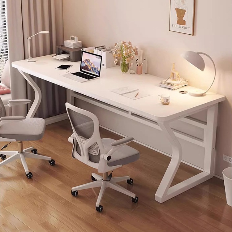 Solid Wood Computer Desk Desktop Office Desk Long Table Simple Student Desk Home Bedroom Gaming Desk Work W&