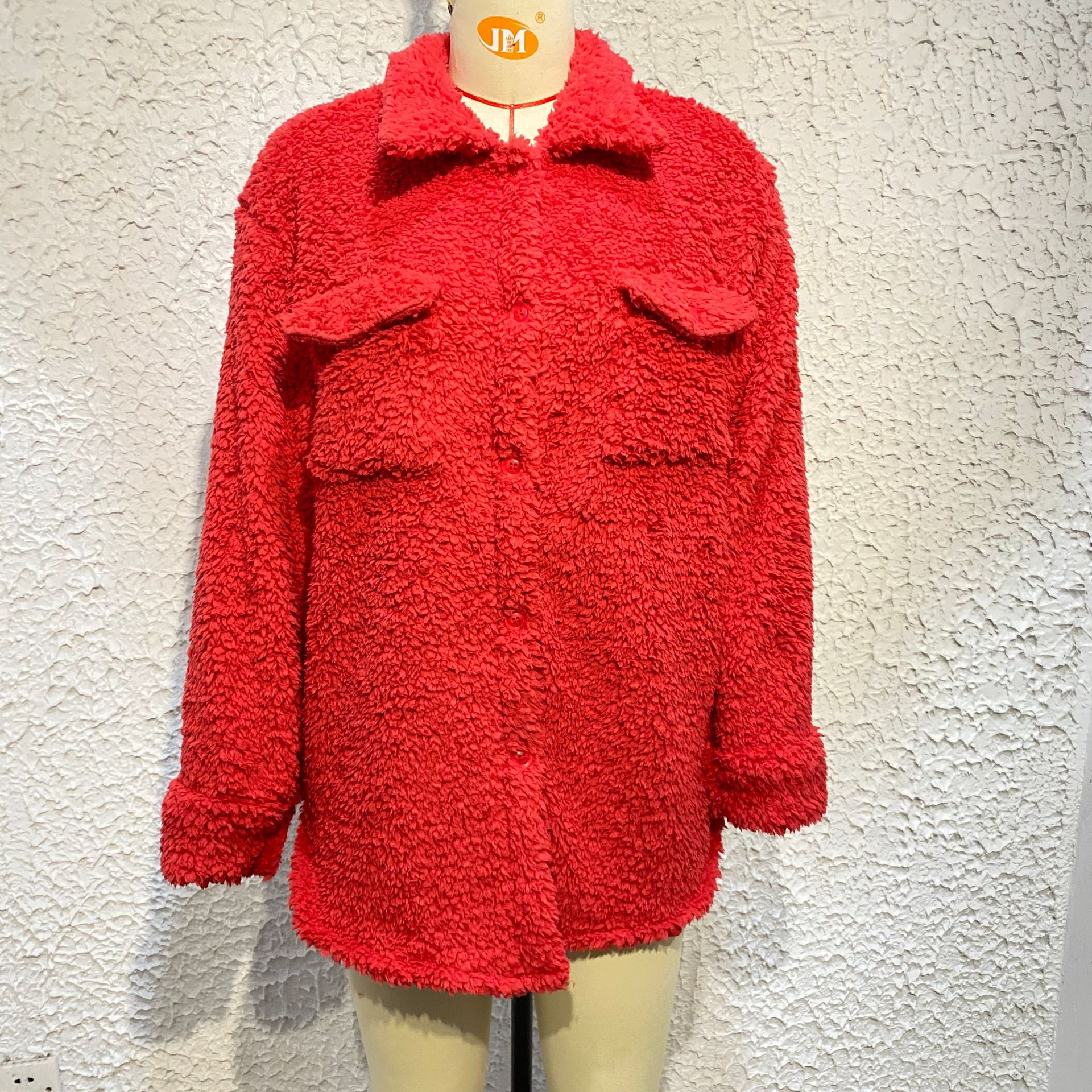 Dames imitatiebontjas halflang met revers voor herfst en winter_voghion.com