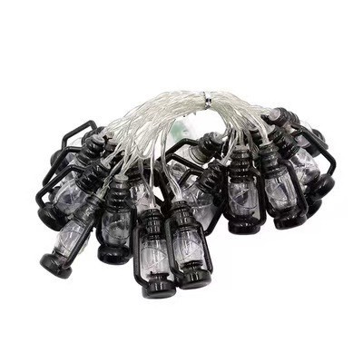 LED Kerosene Bottle String Lights for Holiday Decor Camping Solar Cell Box Colored Lights Popular Arabic Style_voghion.com