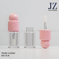 Jinze スポット丸管ピンクボールカバー細ブラシリップ釉薬チューブプラスチック空チューブ包装材