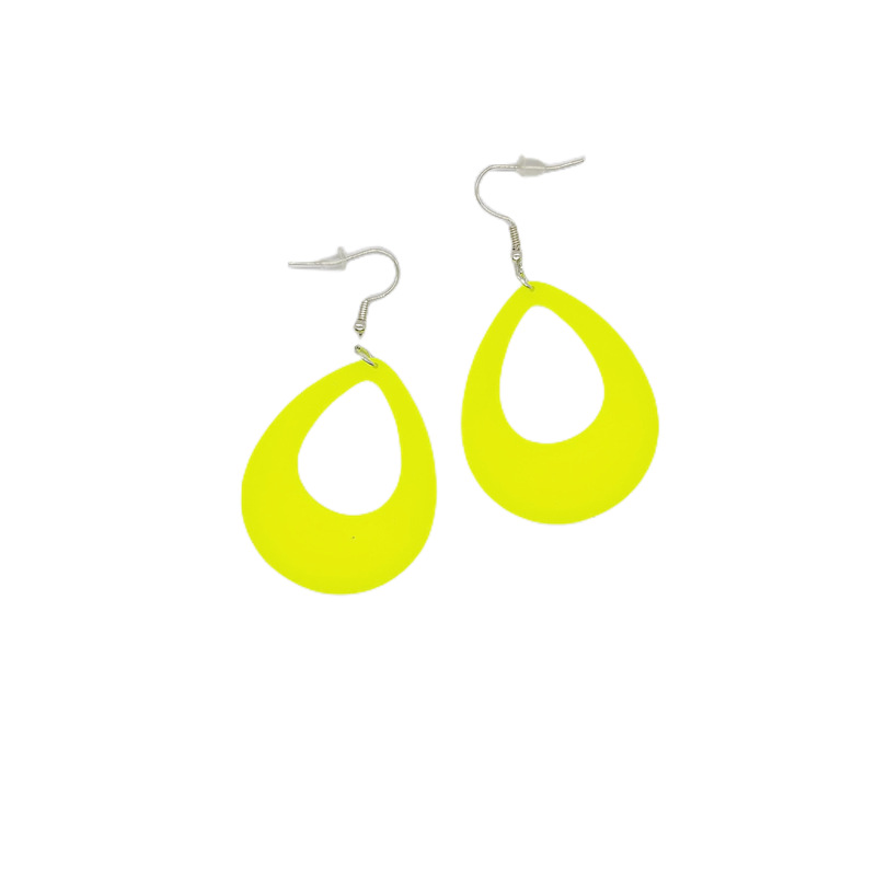 1 Pair Simple Style Water Droplets Arylic Drop Earrings display picture 4