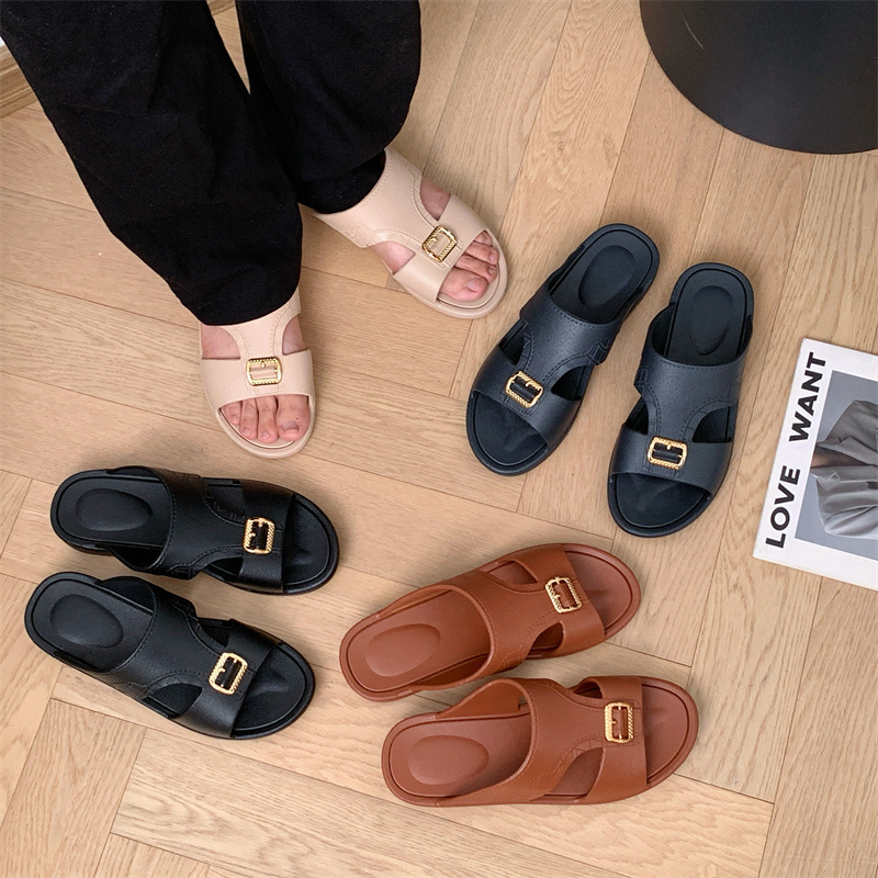 Men's Spring and Summer 2025 Outer Wear Large Size Breathable Sandals Home Indoor Bathroom Casual Lightweight Comfortable Slippers for Men