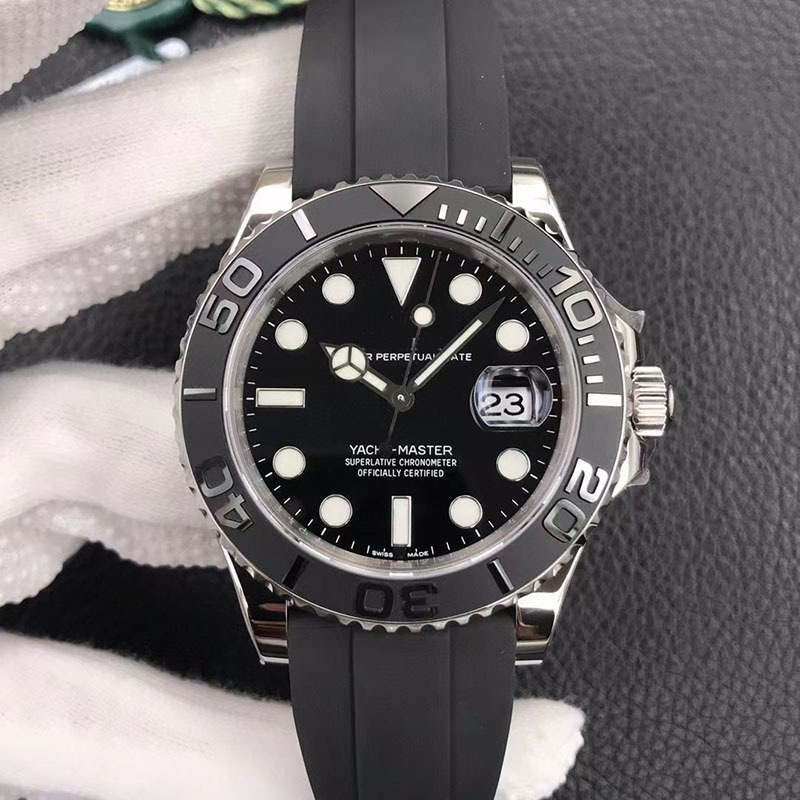 Yacht Fully Automatic Mechanical Watch Men's Ceramic Ring Fashion Classic Southern Watch Water Ghost Black Water Ghost Danny Road Watch