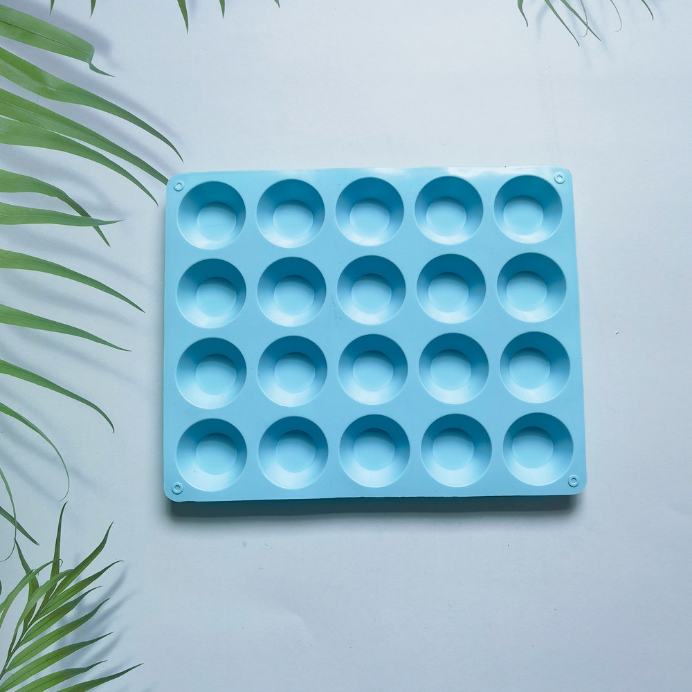 20 torta redonda 12 molde de silicona pastel helado pudín molde de postre jabón utensilios