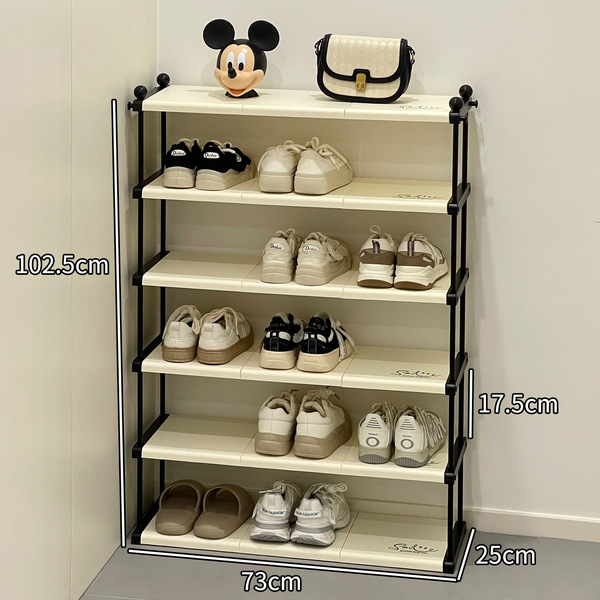 Home entrance door folding shoe rack simple door multi-layer large…