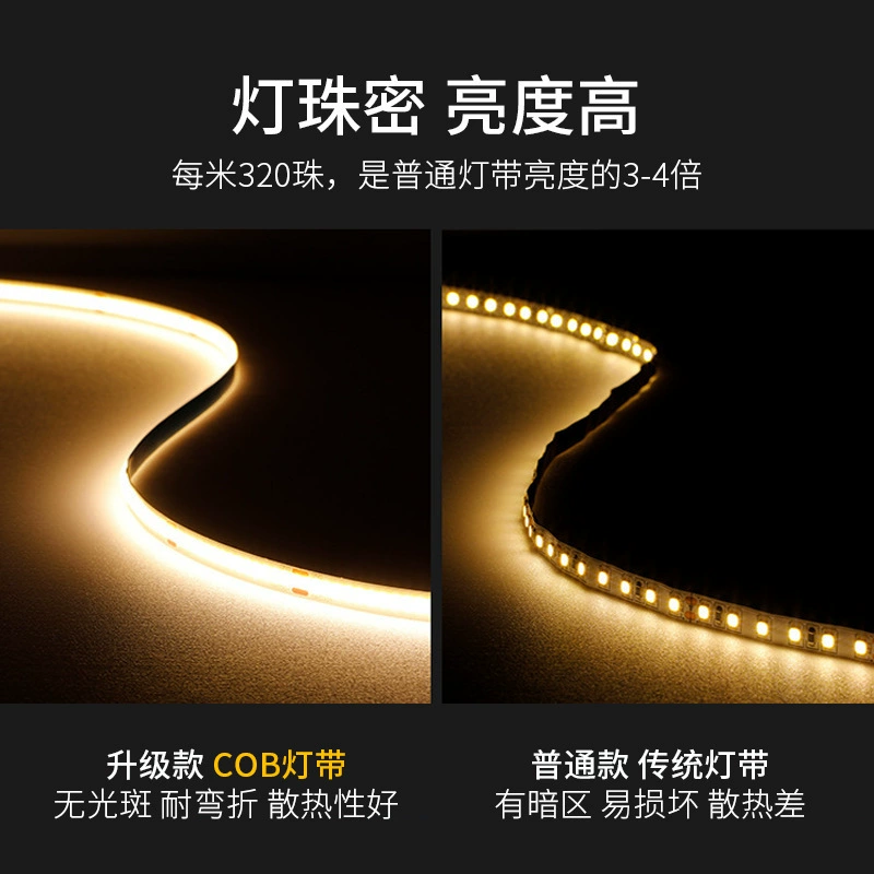 LED-путешествующая световая лента, самоклеющаяся линейная подсветка для гардероба, 24V, оптовая продажа