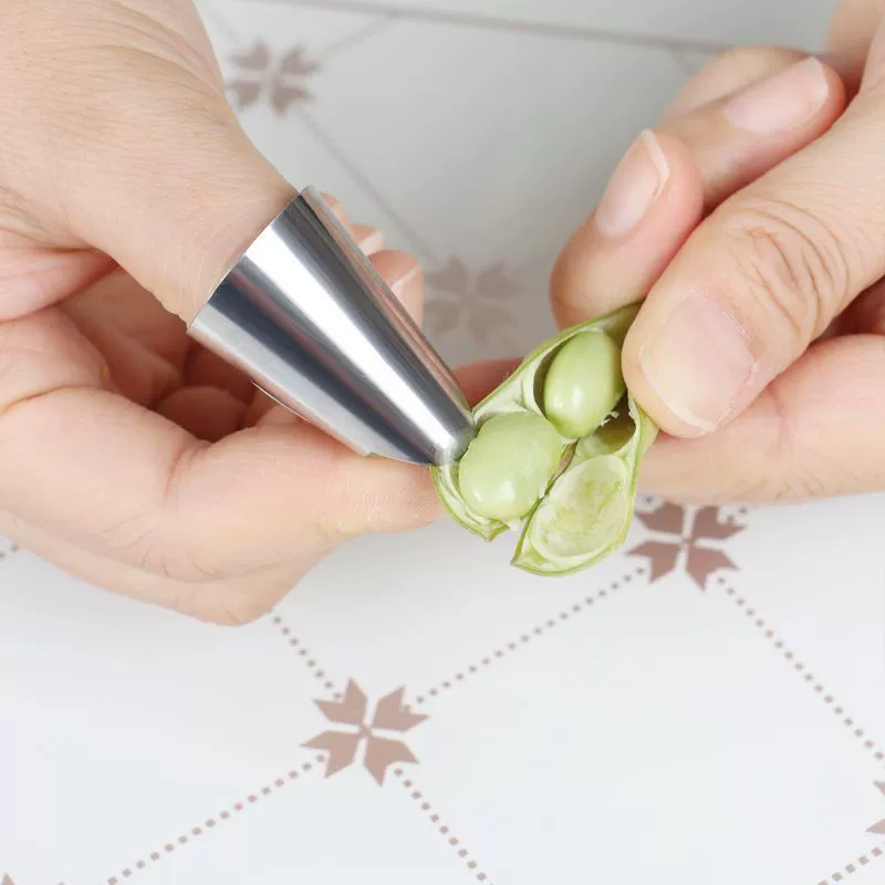 Инструмент для очистки каштанов, инструмент для очистки эдамаме, овощерезка, защита для пальцев, нож для сбора овощей из нержавеющей стали, нож для пальцев, защита для ногтей, железный гвоздь, кухонный инструмент