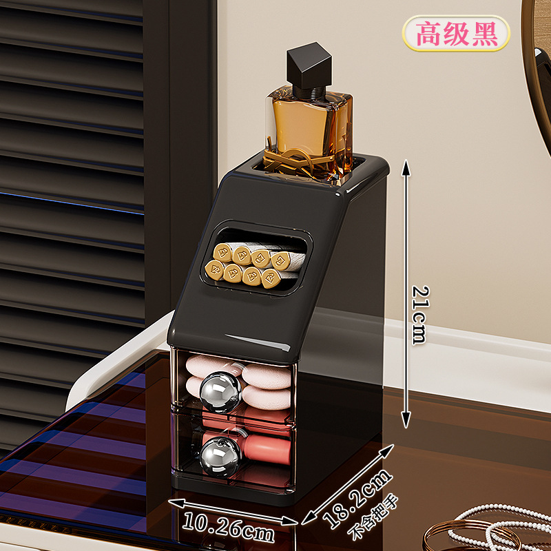 Caja de almacenamiento de cosméticos, escritorio, caja de almacenamiento de alta calidad, tocador de gran capacidad, productos para el cuidado de la piel, máscara de lápiz labial, estante de almacenamiento