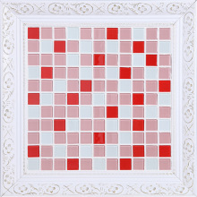 卫生间浴室装饰水晶镜面玻璃马赛克瓷砖内外墙游泳池红粉白促销