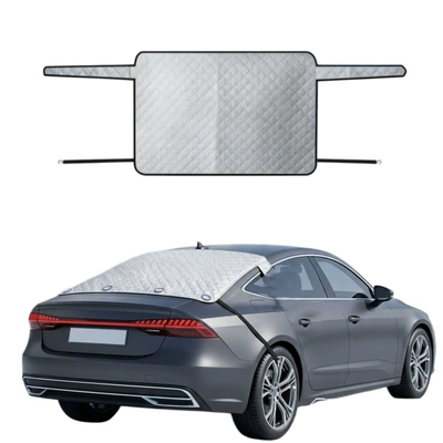 Car snow cover for rear Car snow shield - car-snow-cover-medium-thick-ultrasonic-rear-cover-2-hooks-14080