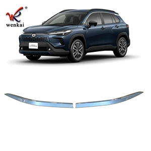 Toyota 25 Corolla Cross Ön Loqo Barmaqlıq üçün Xrom Dekorativ Zolaq