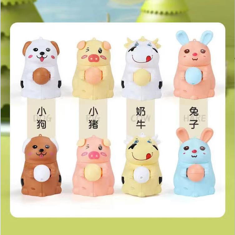 新款儿童网红蹦迪逗趣小萌宠震电动灯声光音乐跳舞甩尾巴行走玩具