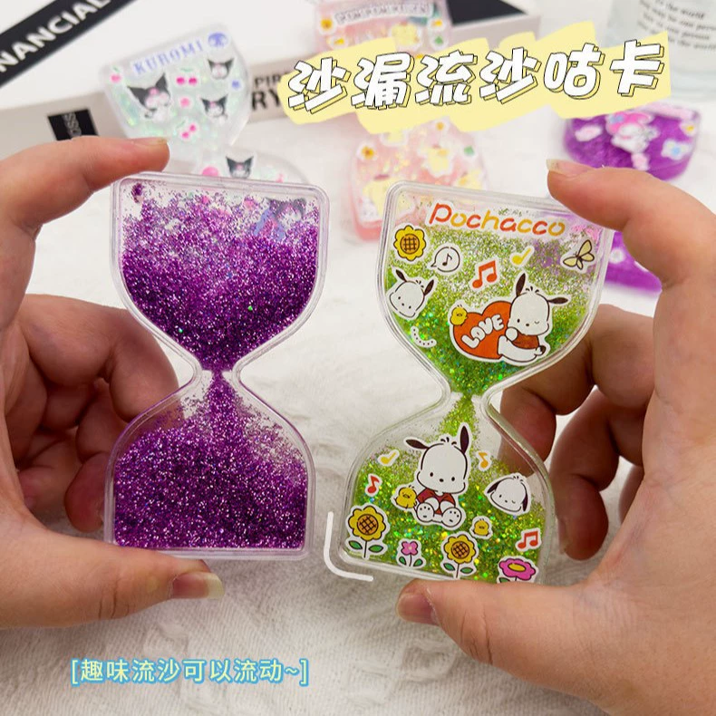 Акриловая карта Fantasy зыбучий песок цветной набор песочных часов оптовая продажа тарелки мини-ручная детская игрушка для отправки наклейки