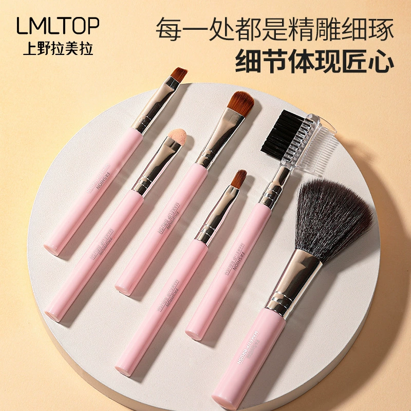 Handheld cosmetic brush, 6 pieces, L0965