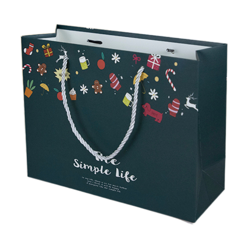 Gran tamaño pequeño exquisito cumpleaños de los niños caja embalaje para la bufanda ropa Navidad Festival bolso bolsa regalo
