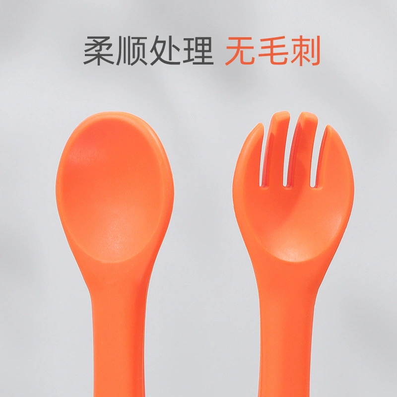 Children's tableware, two-color set, silicone dinner plate for food